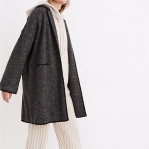 Madewell courton oversized merino wool coat